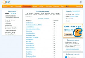 Пополнение счета в платежной системе QIWI Кошелек
